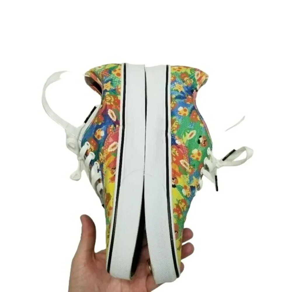 Vans x Nintendo Mario Bros Game Over Sneakers Womens 10.5 Men's 9 Retro Game EUC